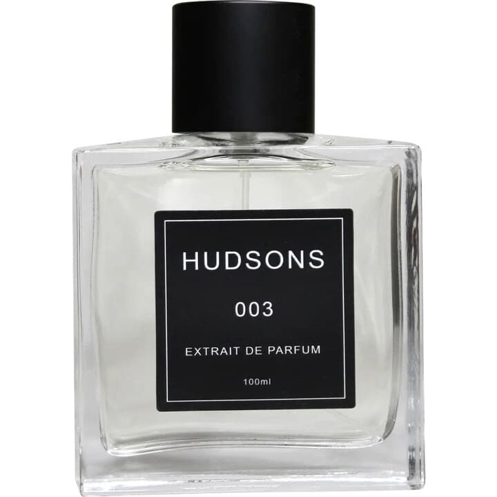 003 by Hudsons perfume bottle