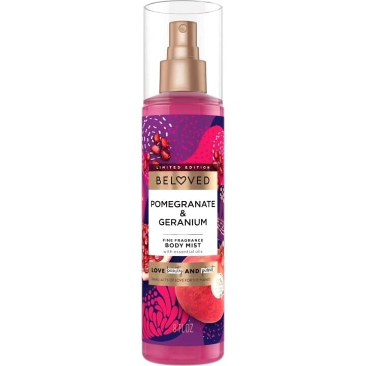 Beloved - Pomegranate & Geranium by Love Beauty and Planet perfume bottle
